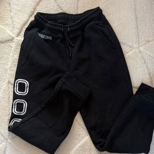 Kids Black Overtime Joggers